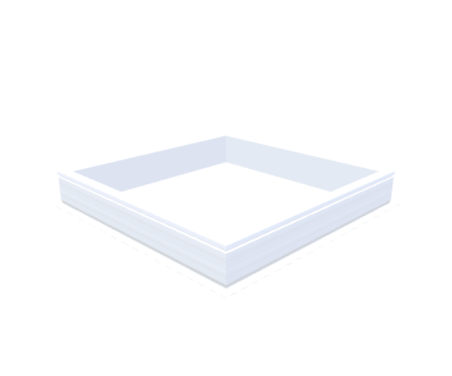 PVC-Aufsatzkranz 120x120 cm - Skylux